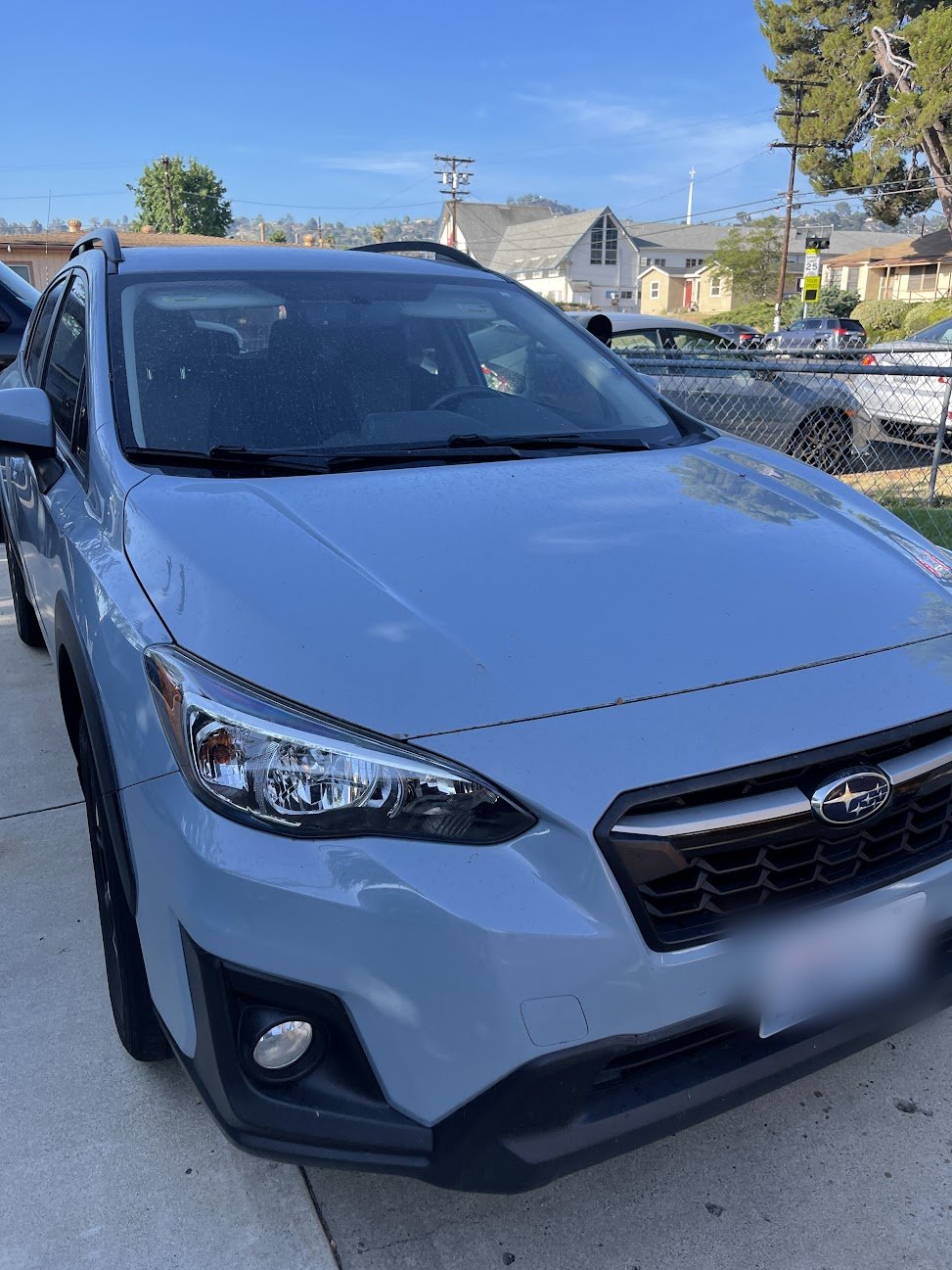 Subaru Crosstrek after a mini detail with pet hair removal, mobile detailing